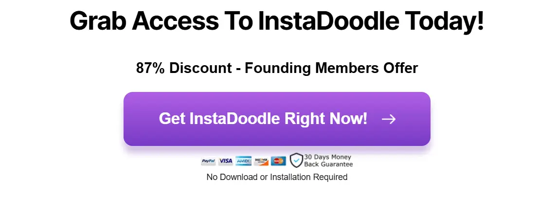 Get InstaDoodle Button